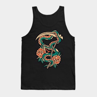 Snake Traditional Tattoo Vintage Tank Top